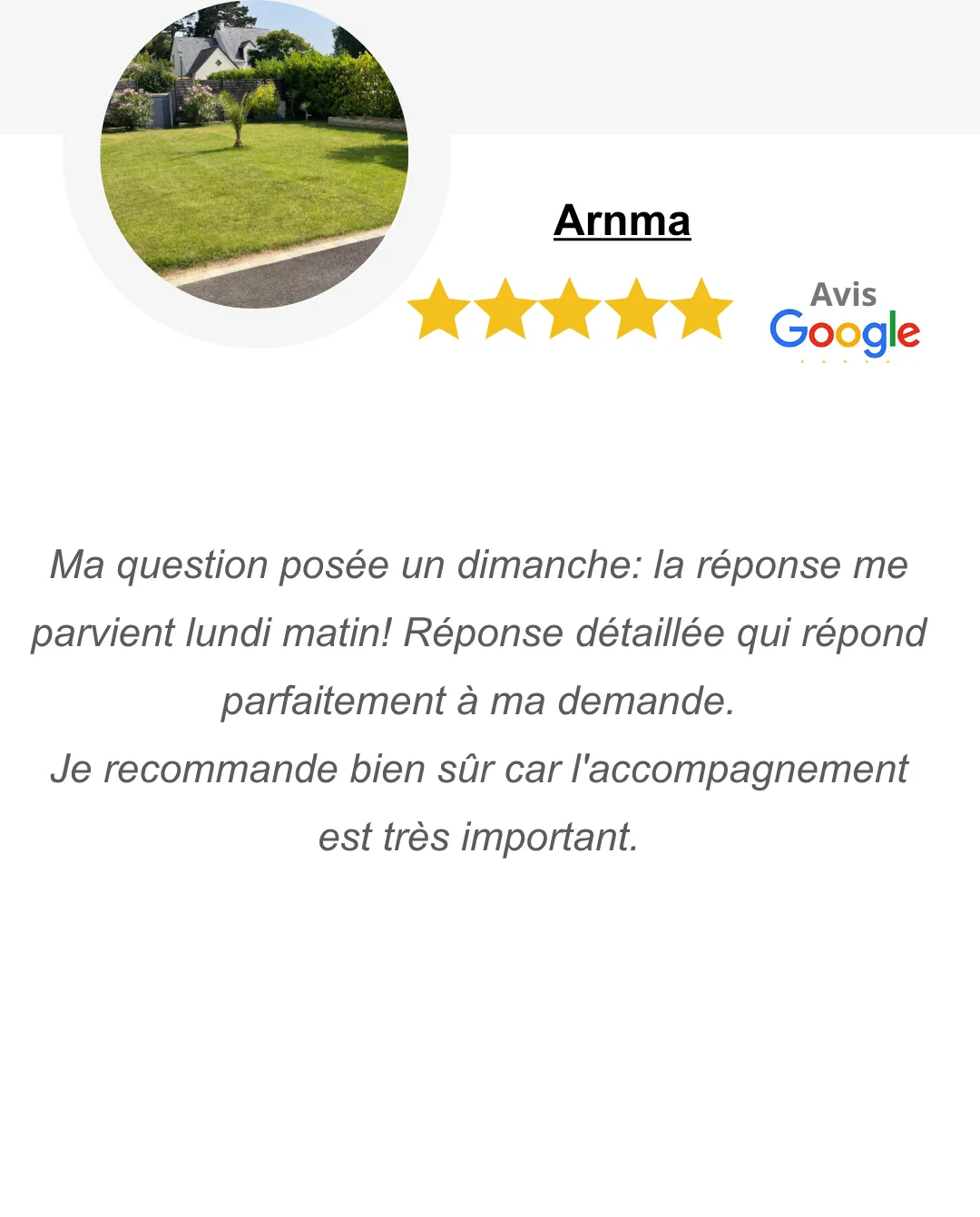 Client satisfait du Bermuda Grass hybride IBIZA de Gazon Sécheresse