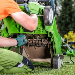 scarifier son gazon avec un scarificateur à moteur