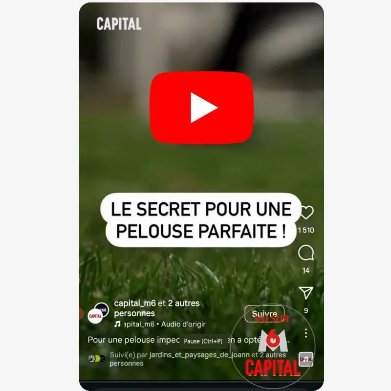 GazonSecheresse dans l'émission Capital de M6